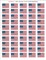 100 USA Left Hand Flag 1.5 x 1 Inch Self Adhesive World Flag Scrapbook Stickers, 2 Sheets of 50, 100 Country or Specialty Sticker Decal Flags Total